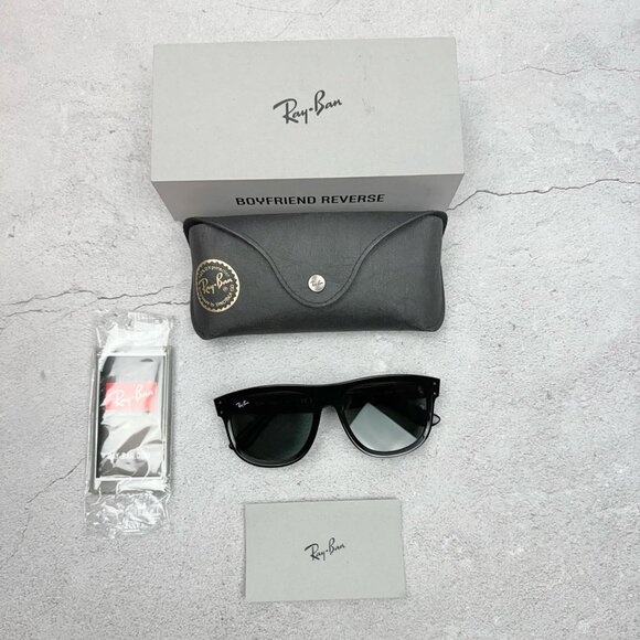 Ray-Ban Sunglasses Frames RBR0501S BOYFRIEND REVERSE 6677/VR Black w/ G-15 Green main image 5